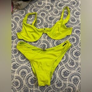 Kendall & Kylie Neon Green Bikini